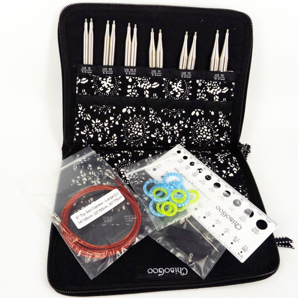 ChiaoGoo TWIST Red Lace Interchangeable Knitting Needle Set - 4" Tip