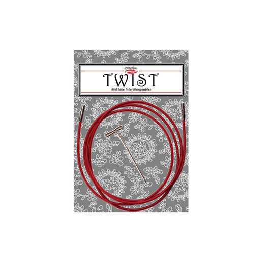 ChiaoGoo TWIST Red Lace Interchangeable Cables - Small
