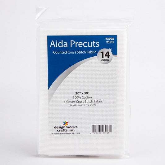 Design Works Gold Quality Aida 14 Count 20"X30" (White)