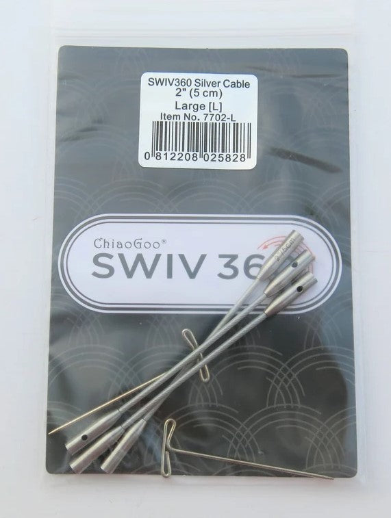 Chiaogoo SWIV360™ Silver Cables 2" (5cm)