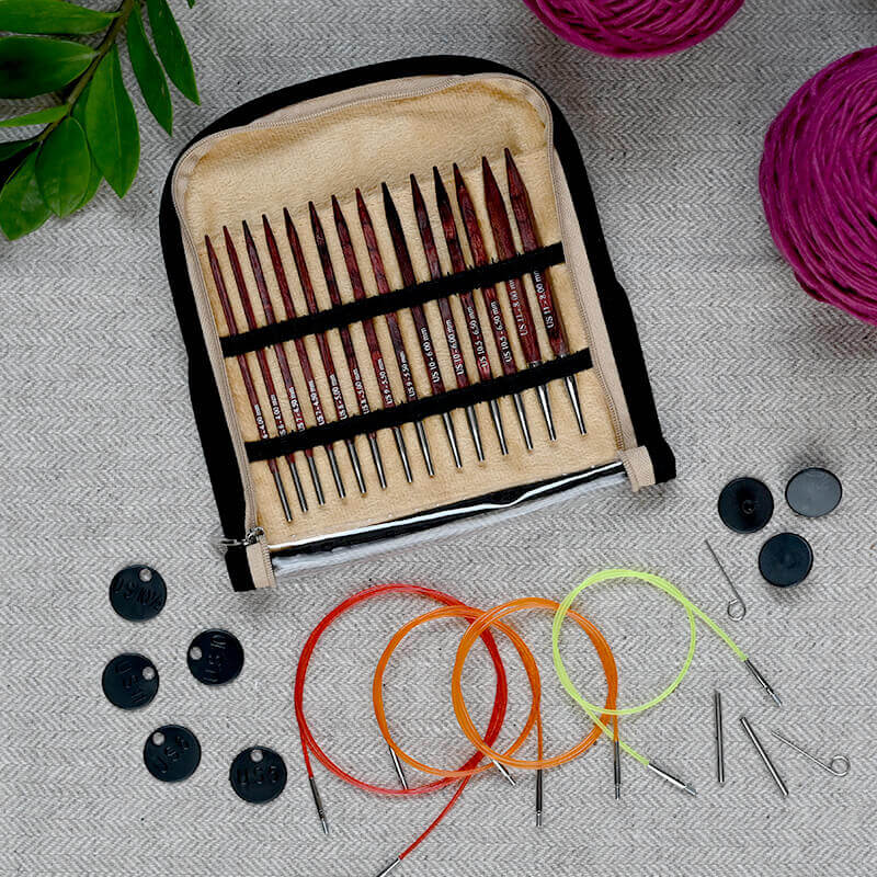 KnitPro Cubics Symfonie Rose Deluxe Interchangeable Needle Set