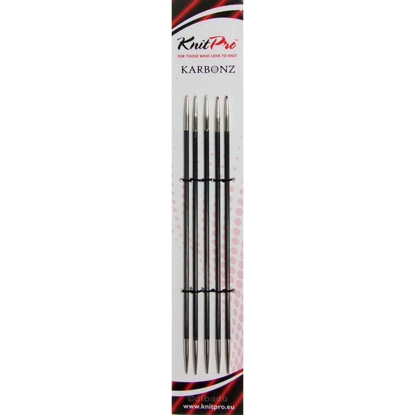 KnitPro Karbonz Double Pointed Needles - 20cm