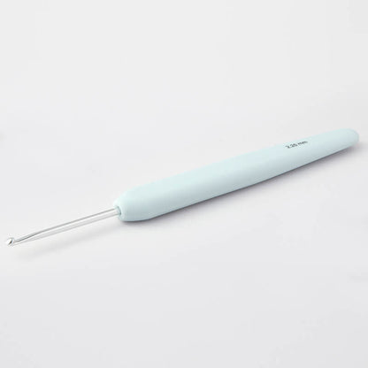 KnitPro Single Ended Waves Silver Crochet Hook