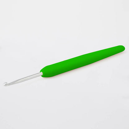 KnitPro Single Ended Waves Silver Crochet Hook